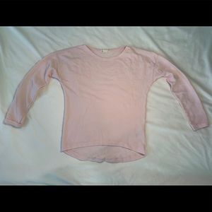 Long sleeved pink shirt